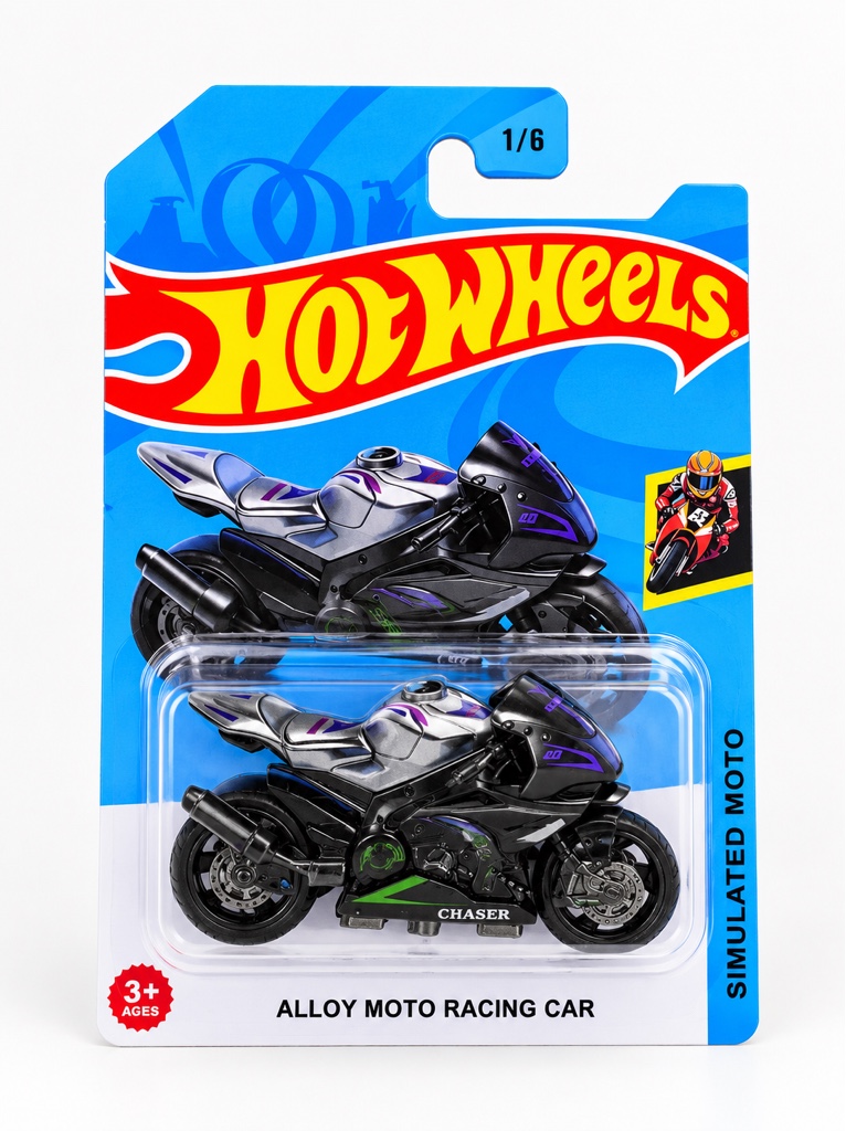 Hot Wheels moto gris