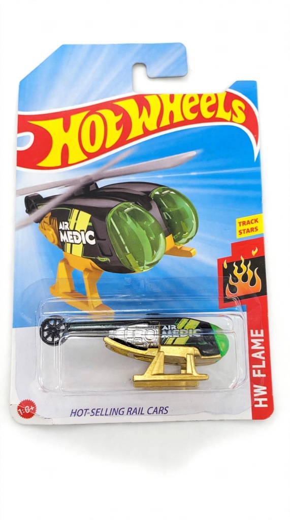 Hot Wheels Air Medic negro y verde