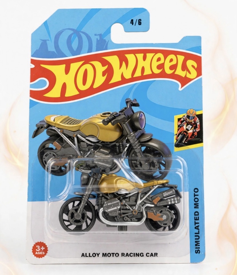 Hot Wheels moto amarilla