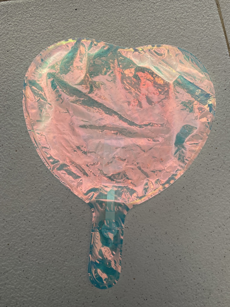 Globo pequeño corazón tornasol