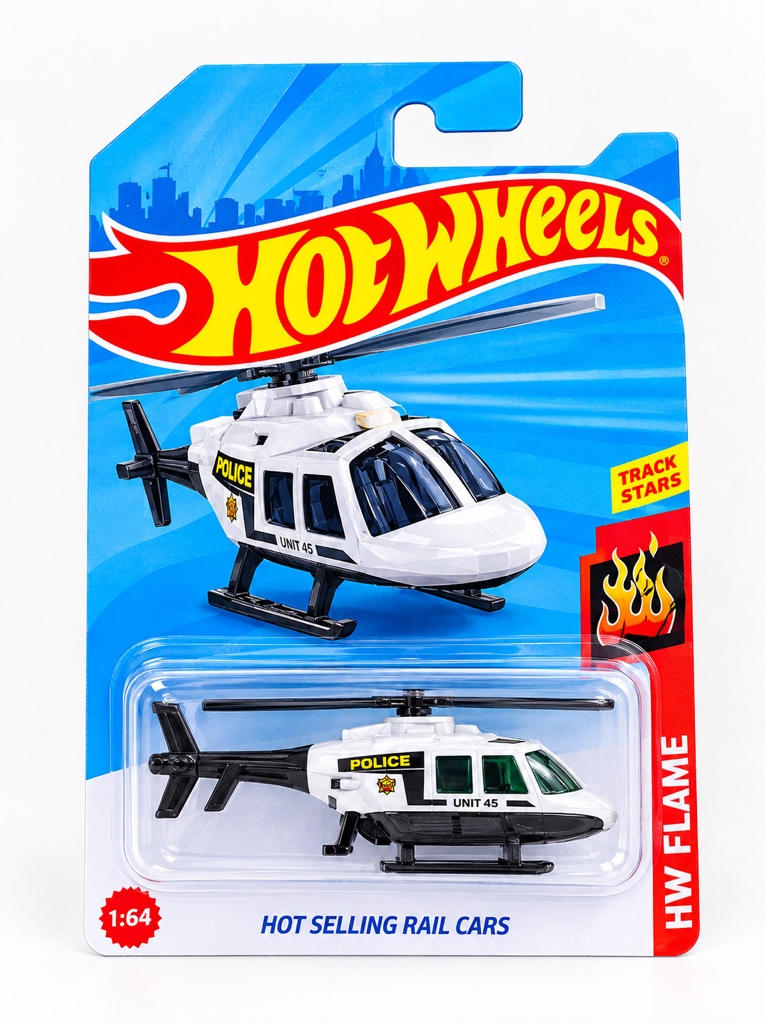 Hot Wheels helicoptero policial