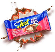 Chocolatina fresa con crema