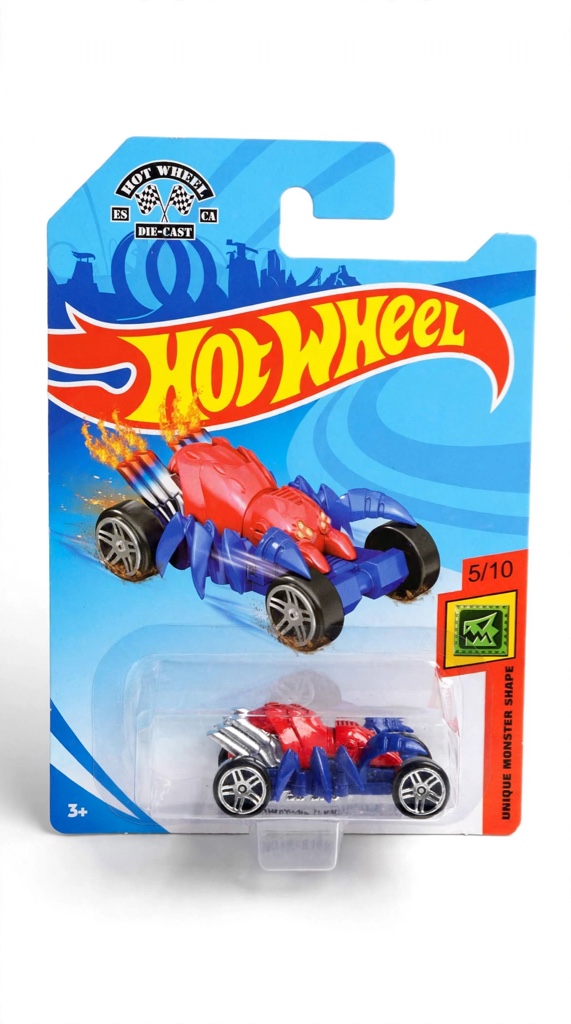 Hot Wheels carro rojo y azul