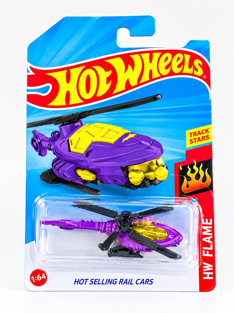 Hot Wheels helicóptero morado