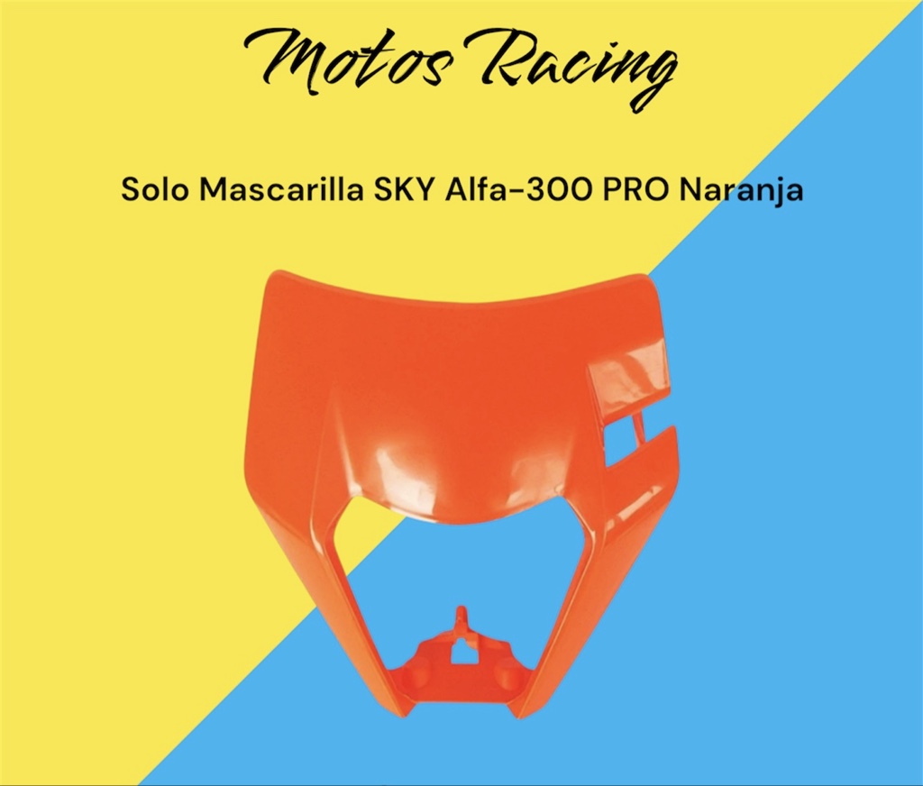 Solo Mascarilla SKY Alfa-300 PRO Naranja