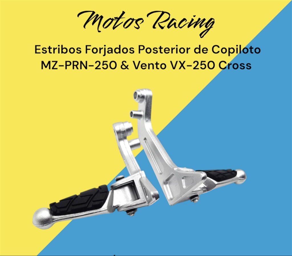 Estribos Forjados post. De copiloto MZ-PRN-250 & Vento VX-250