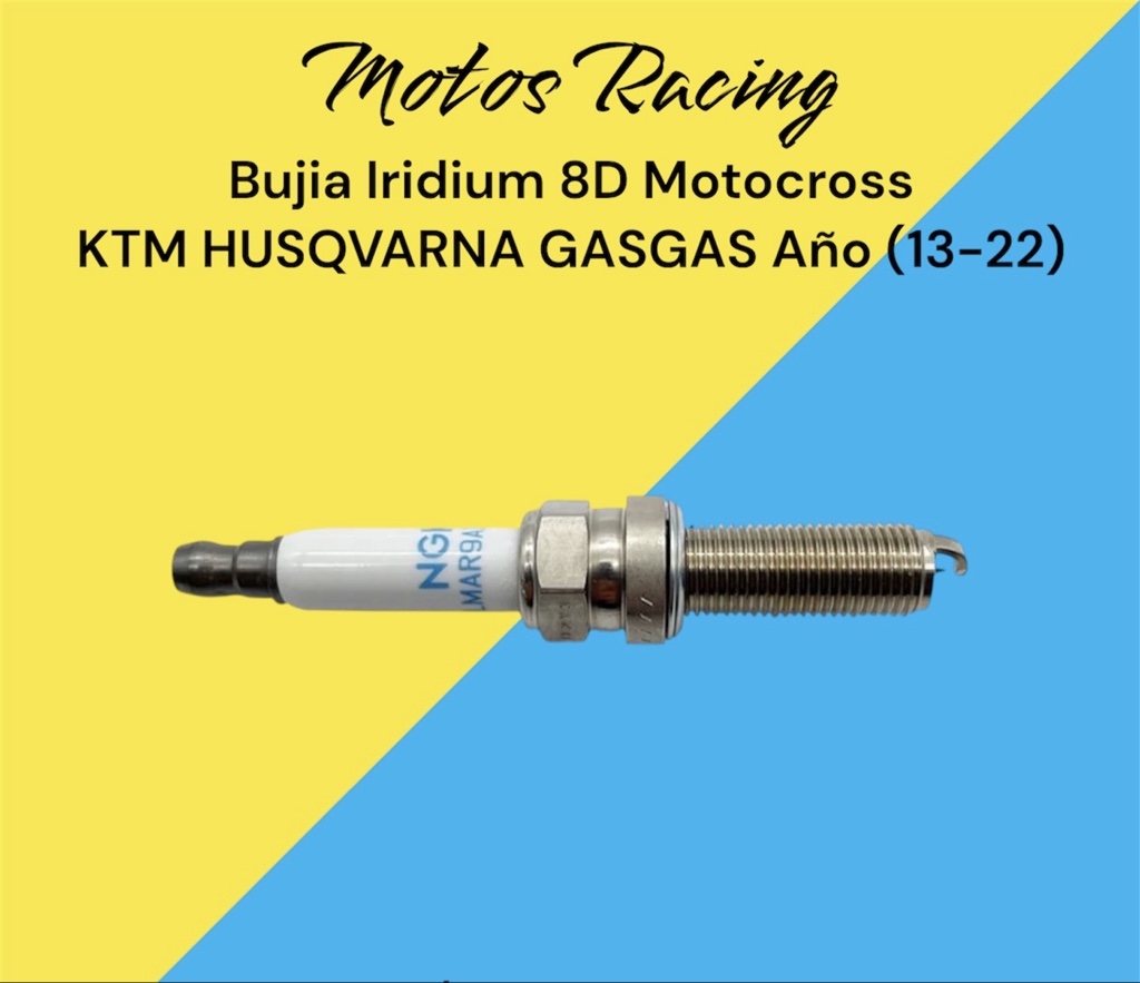 Bujia Iridium 8D Motocross KTM HUSQVARNA GASGAS Año (13-22)