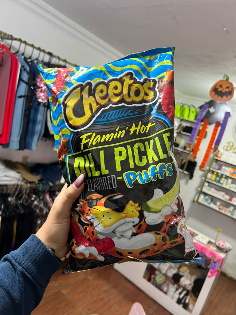 Cheetos Flamin' Hot Dill Pickle Puffs