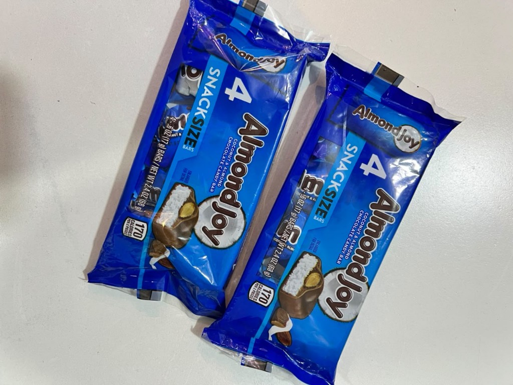 Almond Joy barras azules