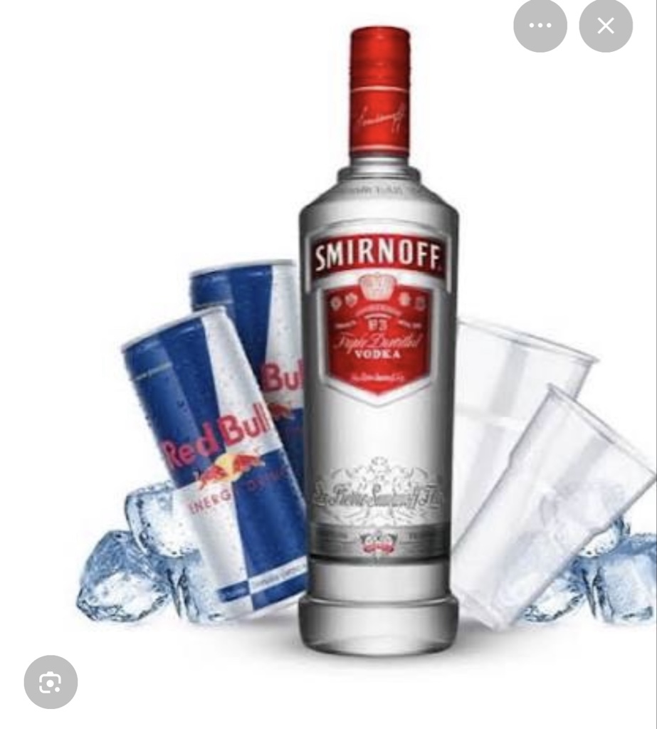 Dose Smirnoff c/ Red Bull