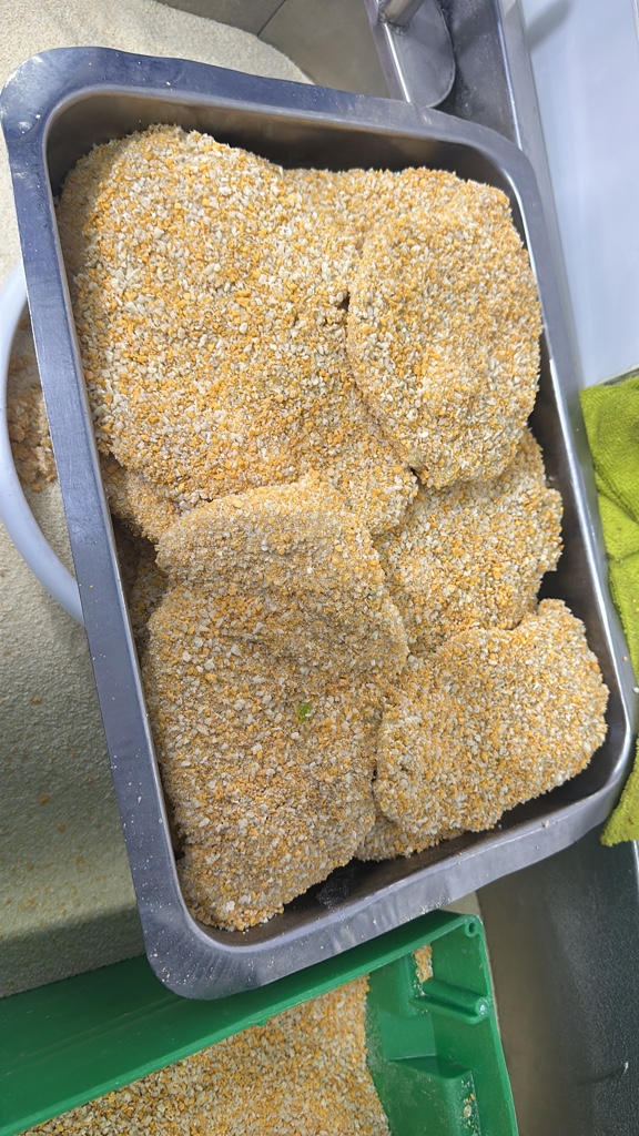 Milanesa de pollo cryspi