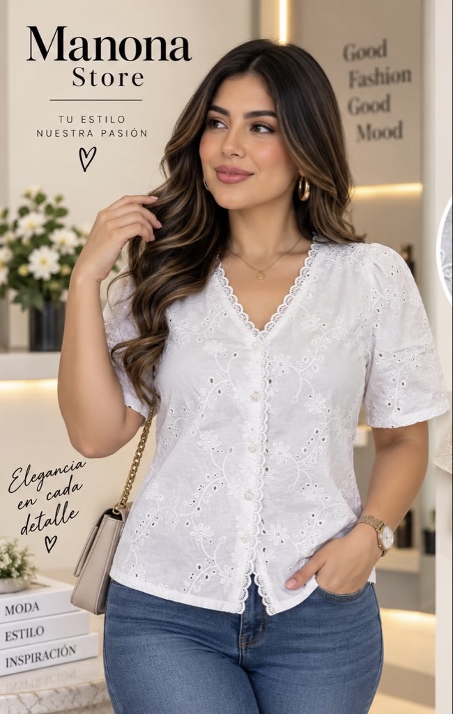 Camisa broderi