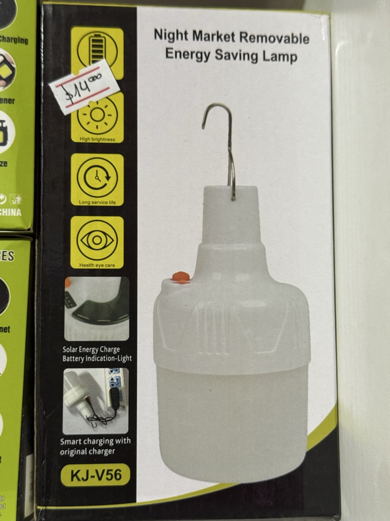 Foco solar recargable