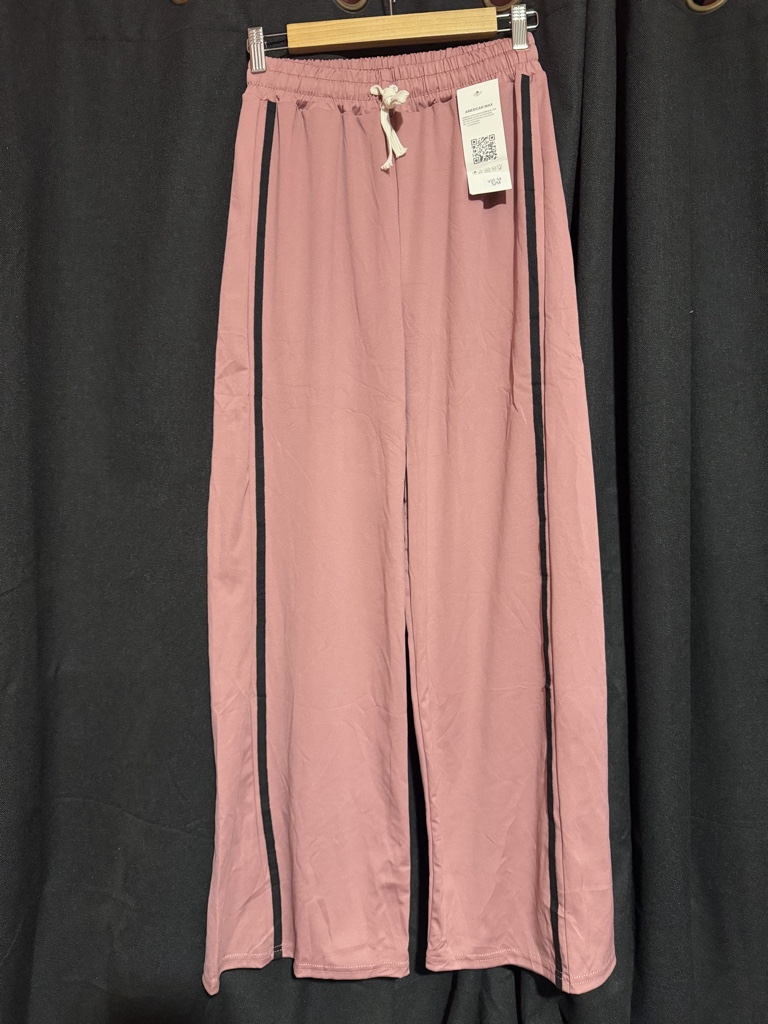 Pantalón wide leg rosa