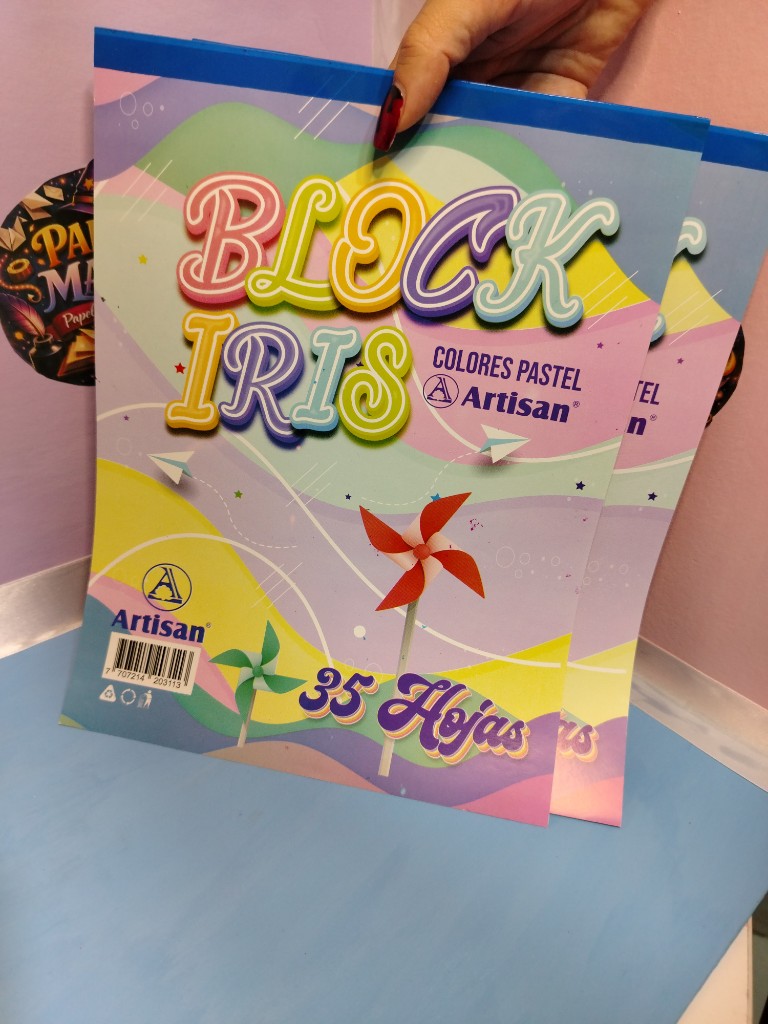 Block Iris Pastel x35 Hojas