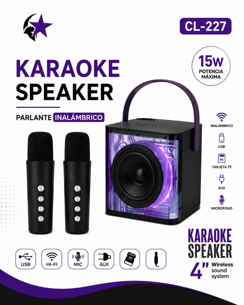 PARLANTE KARAOKE 227