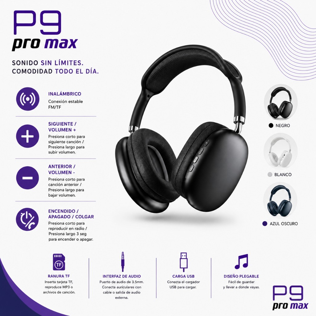 DIADEMA P9 PRO MAX