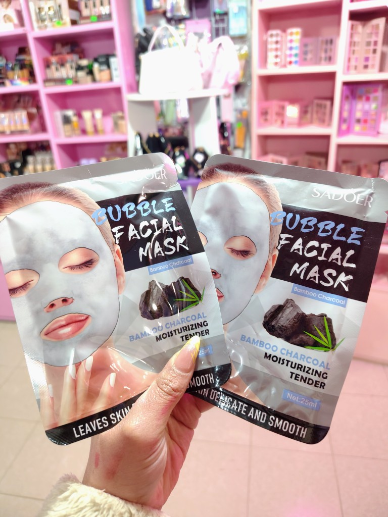 Mascarilla en velo burbujas