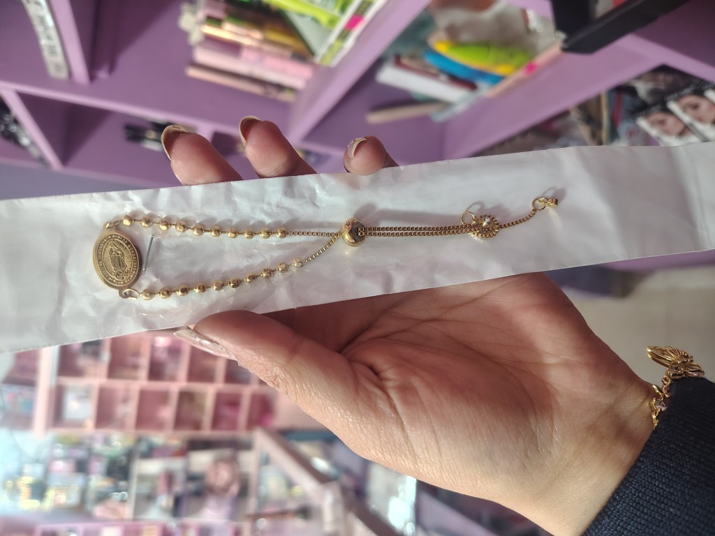 Pulsera virgen ajustable  Acero