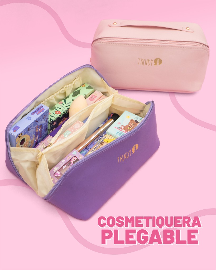 Cosmetiquera plegable trendy