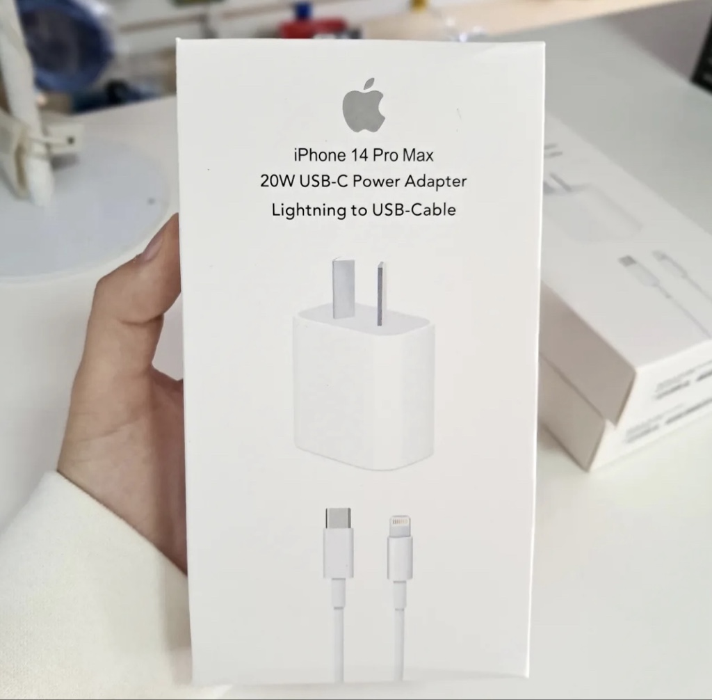 Apple cargador 20W blanco certificado