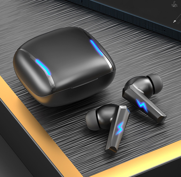 Audifonos inalámbricos gamer negros