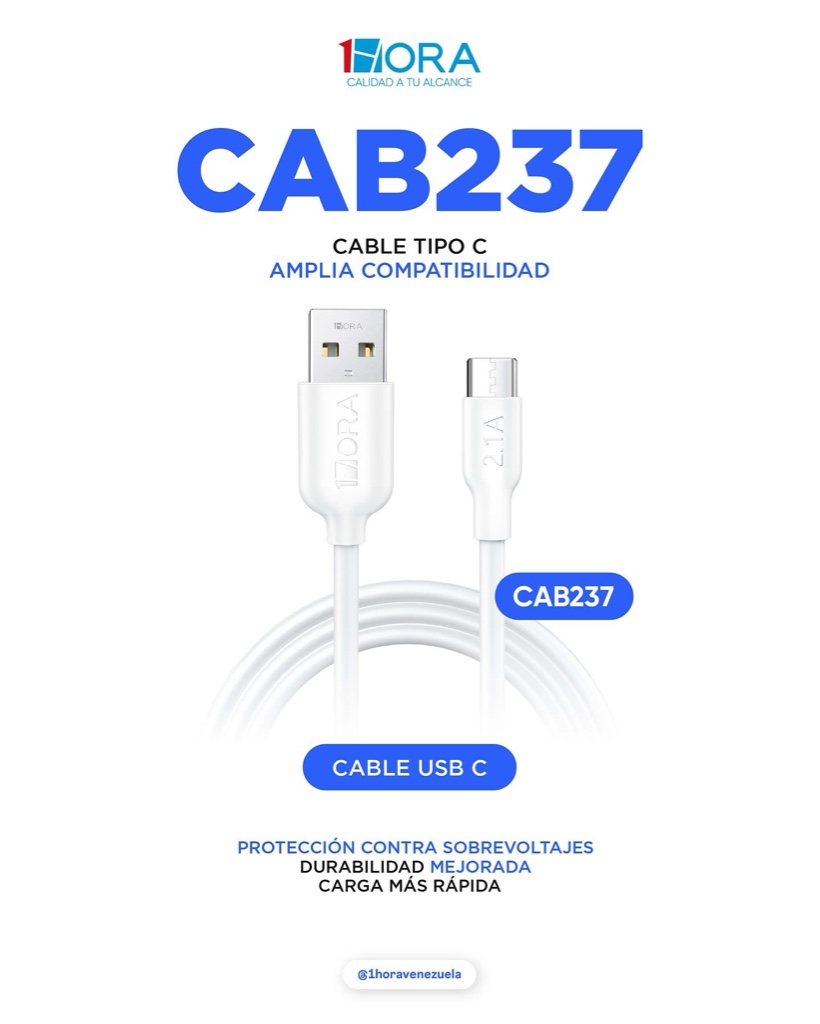 1Hora CAB237 cable USB a C