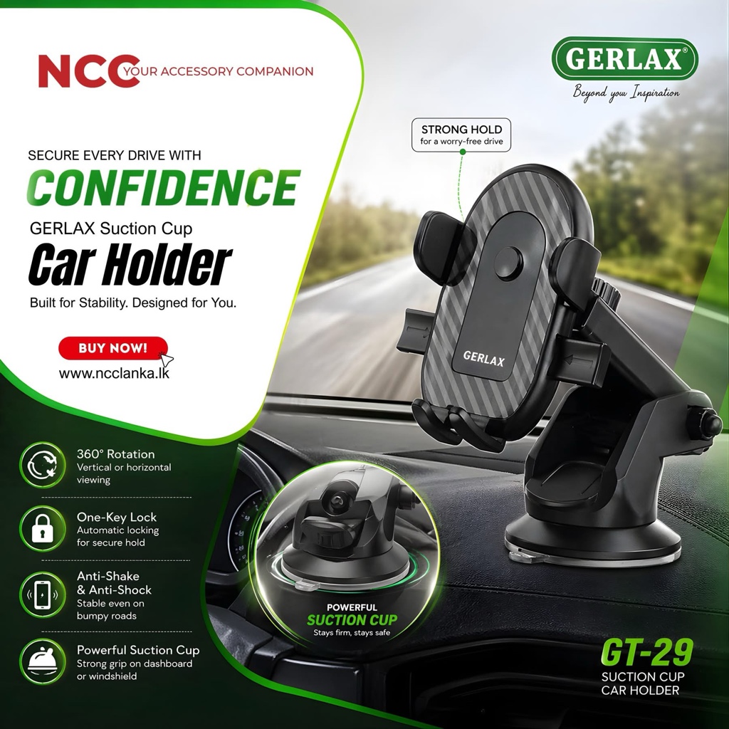 GERLAX soporte para carro GT-29 negro
