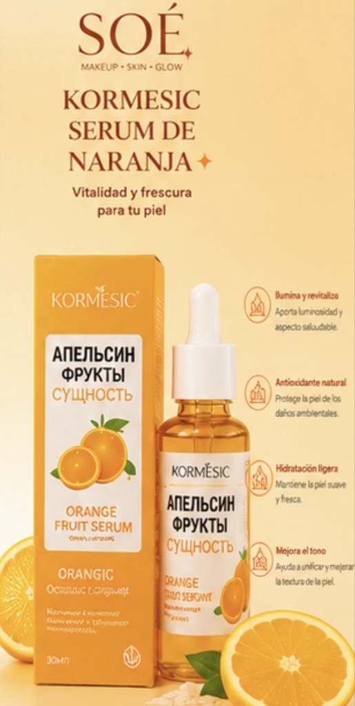 SERUM DE NARANJA (elimina arrugas y manchas del sol)
