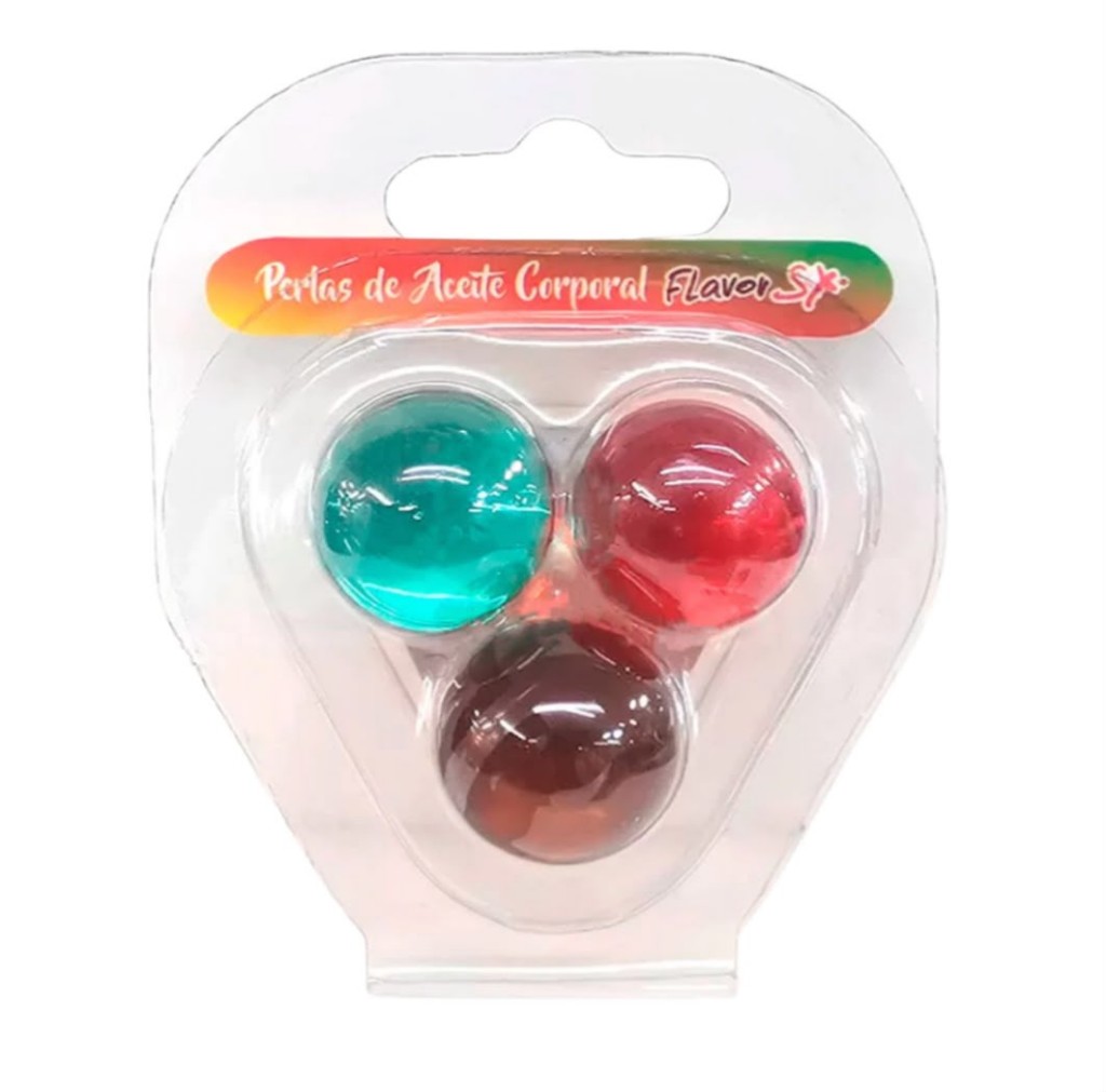 Perlas de aceite corporal flavor x3uni