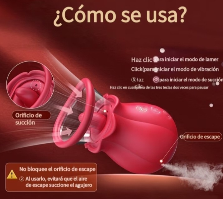 Rosa succión y estimuladora