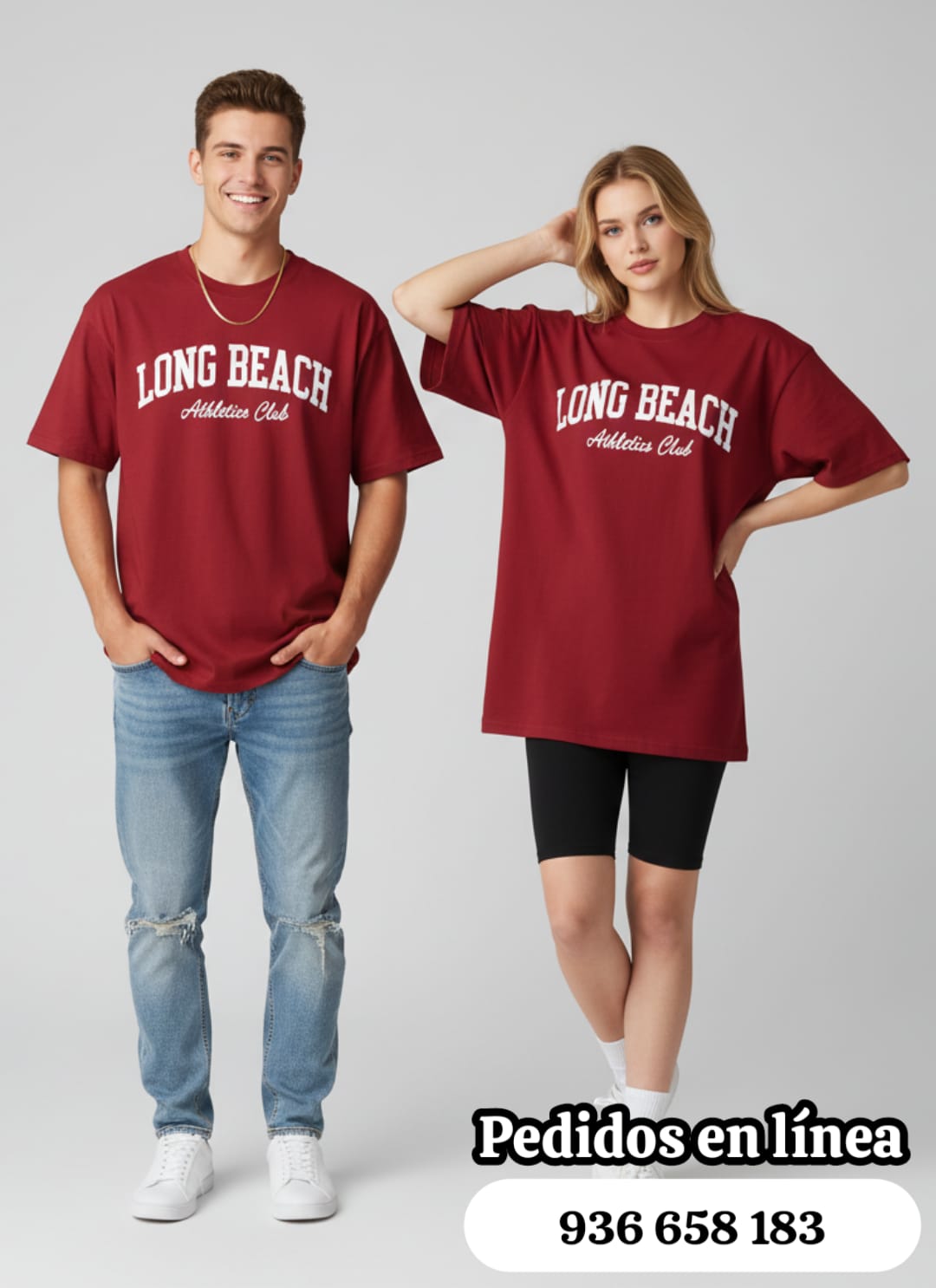 Camiseta Long Beach Athletic Club roja