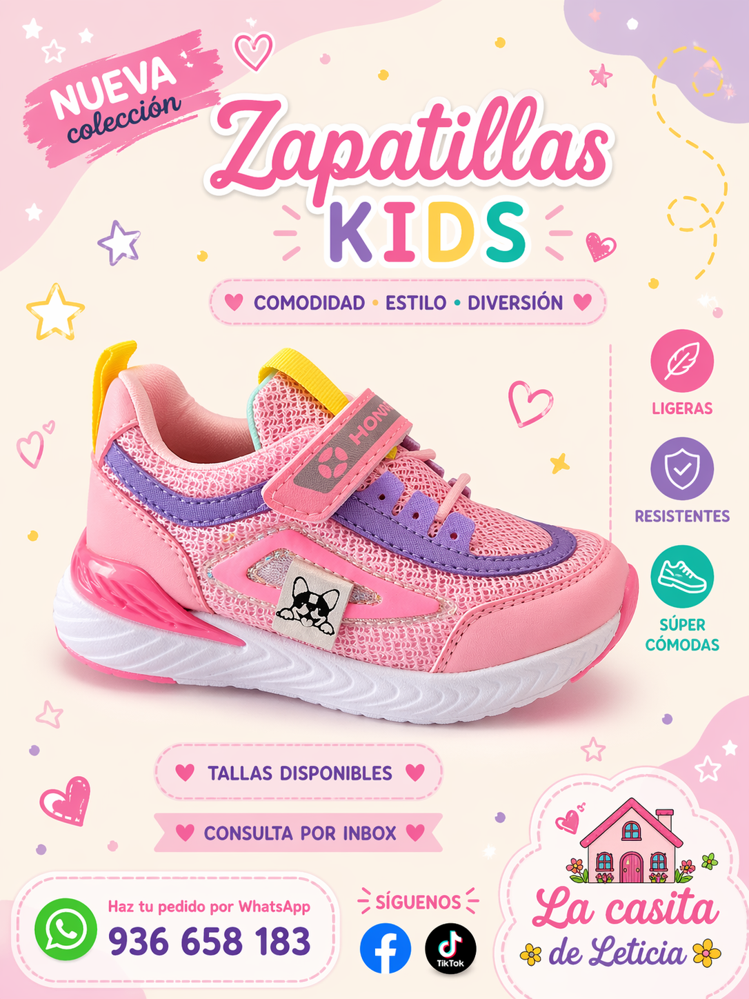 Zapatillas Kids rosa 2