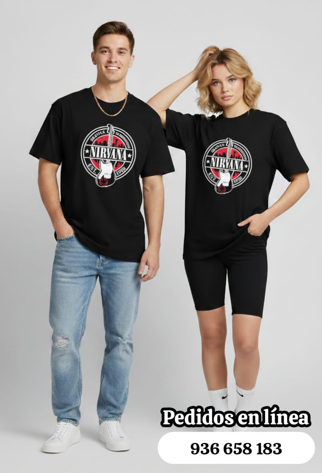 Camiseta negra Nirvana