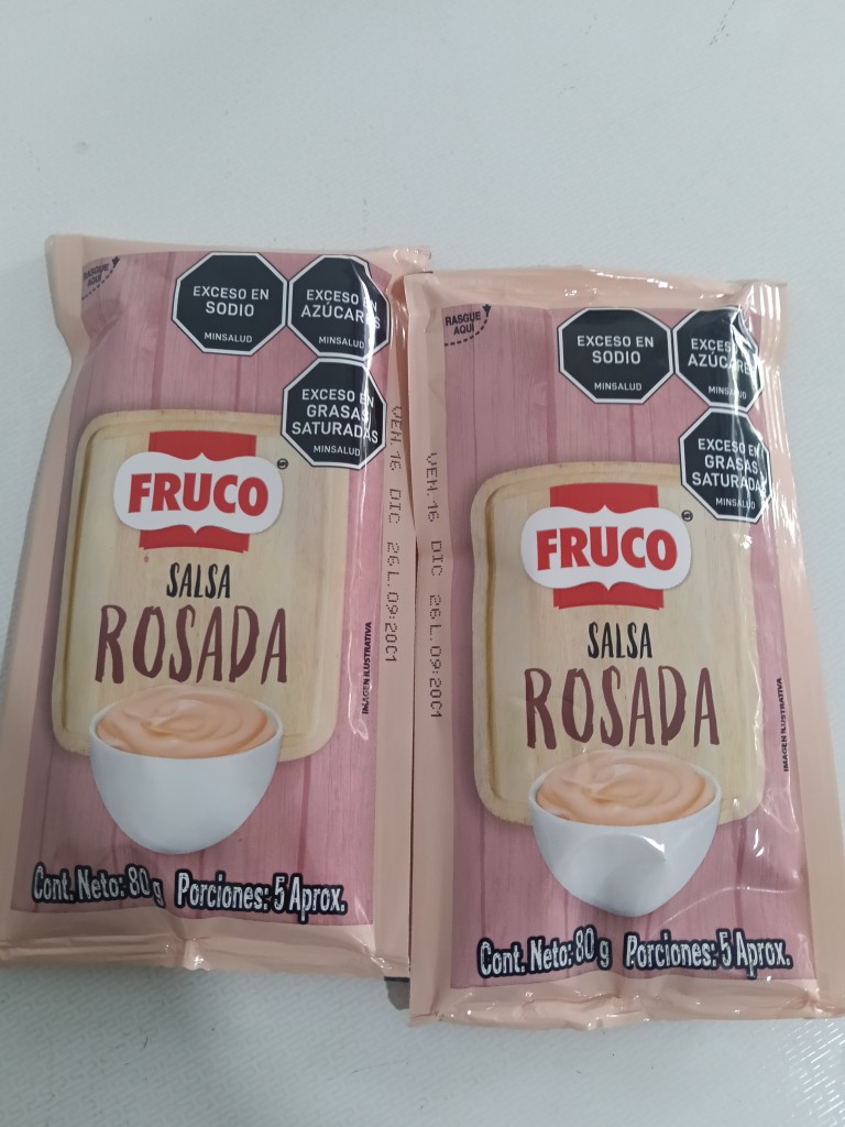 salsa rosada display