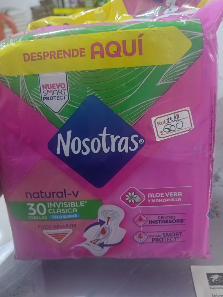 Toallas Nosotras natural por unidad
