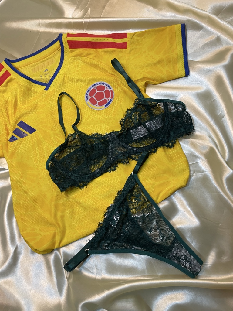 Set Encaje Jazmin Verde