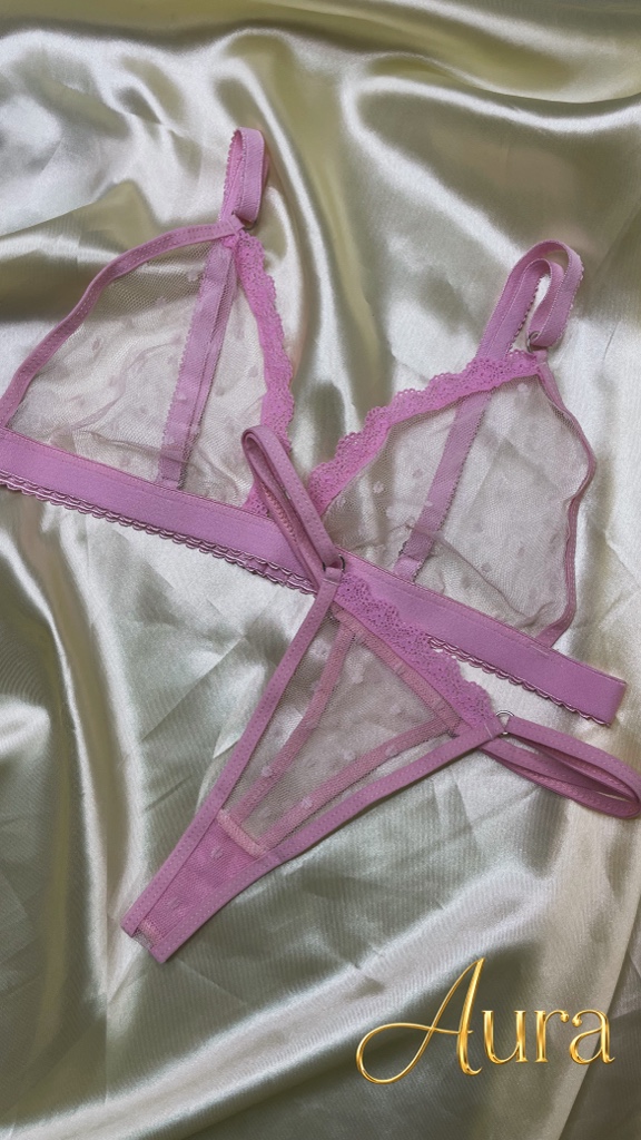 Set grabado rosado