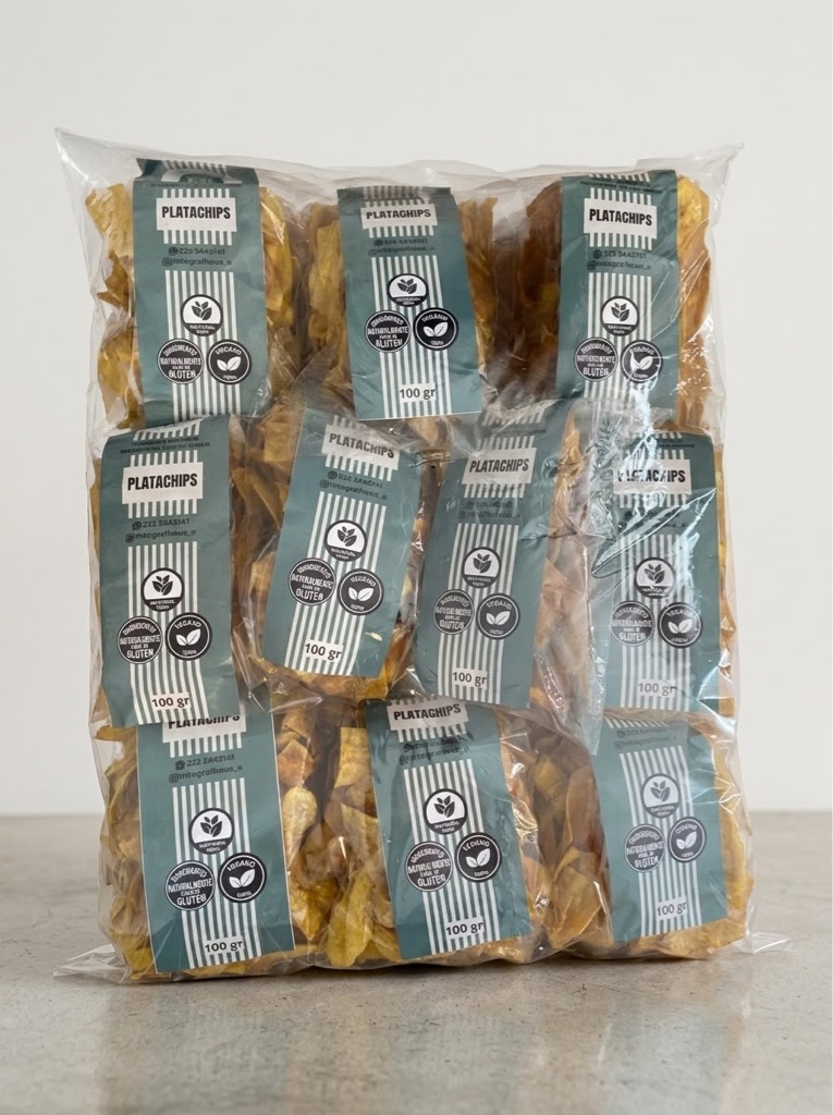 Platachips MEGA PACK Bolsa por 10 und. De 100 gr.