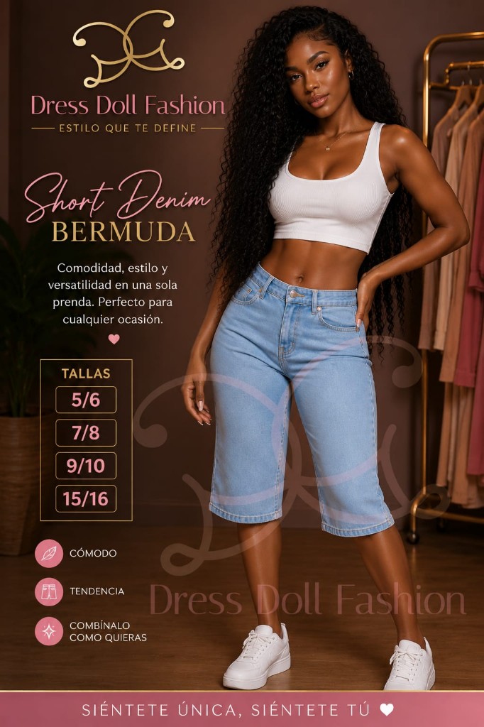 Short Bermuda Denim de damas