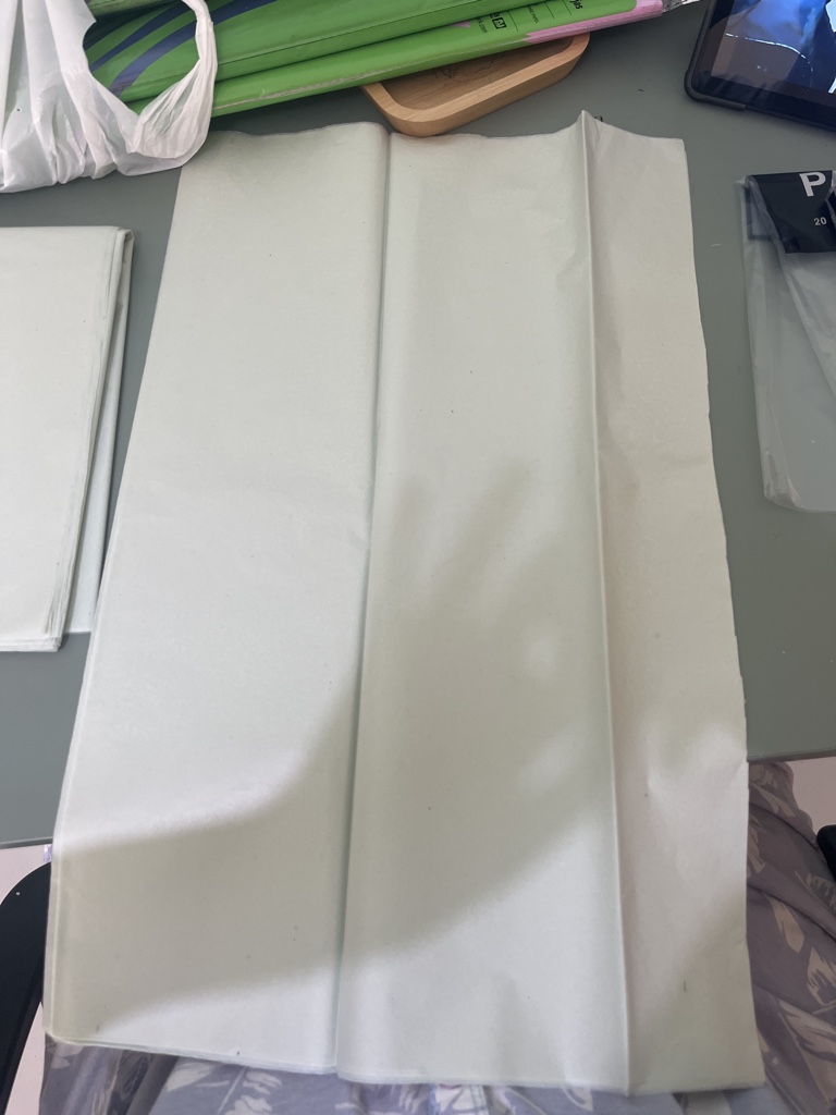 Papel tissue verde claro 1/2