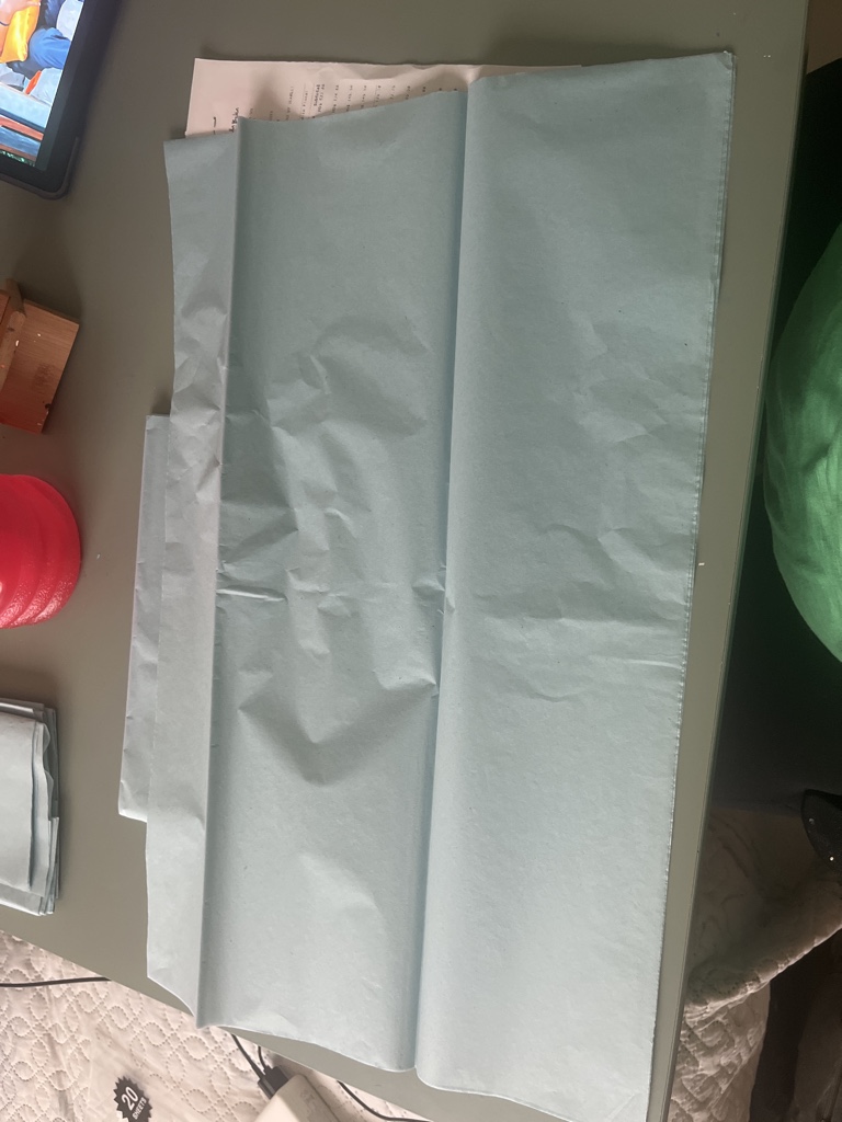 Papel tissu azul claro 1/2