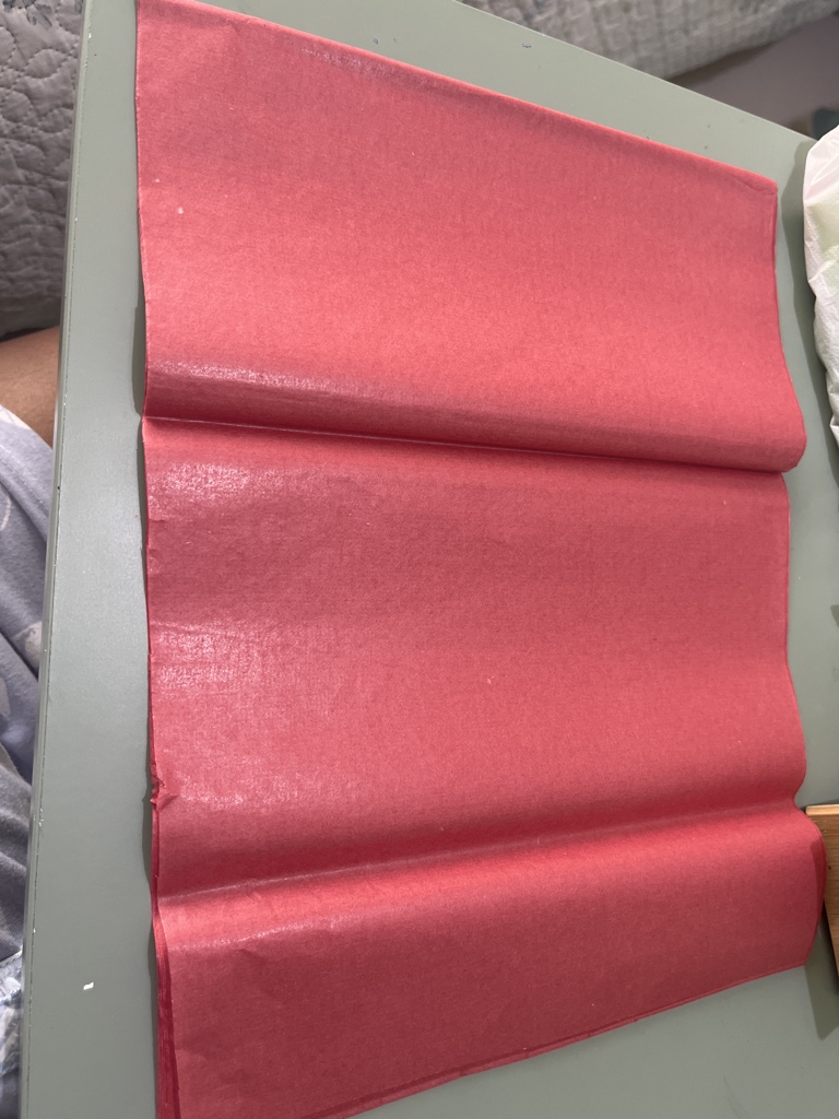 Papel tissue rojo 1/4