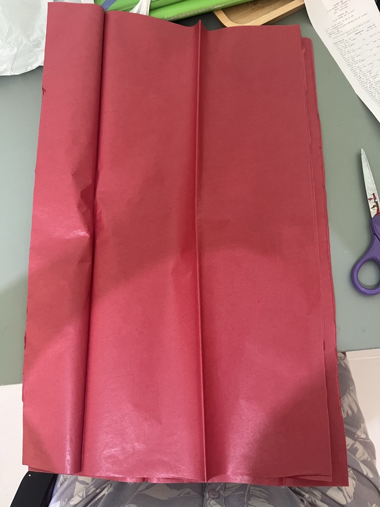 Papel tissue rojo 1/2