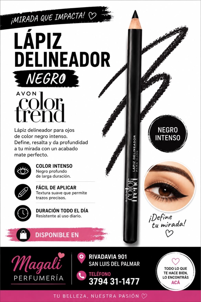 Delineador color trend retráctil