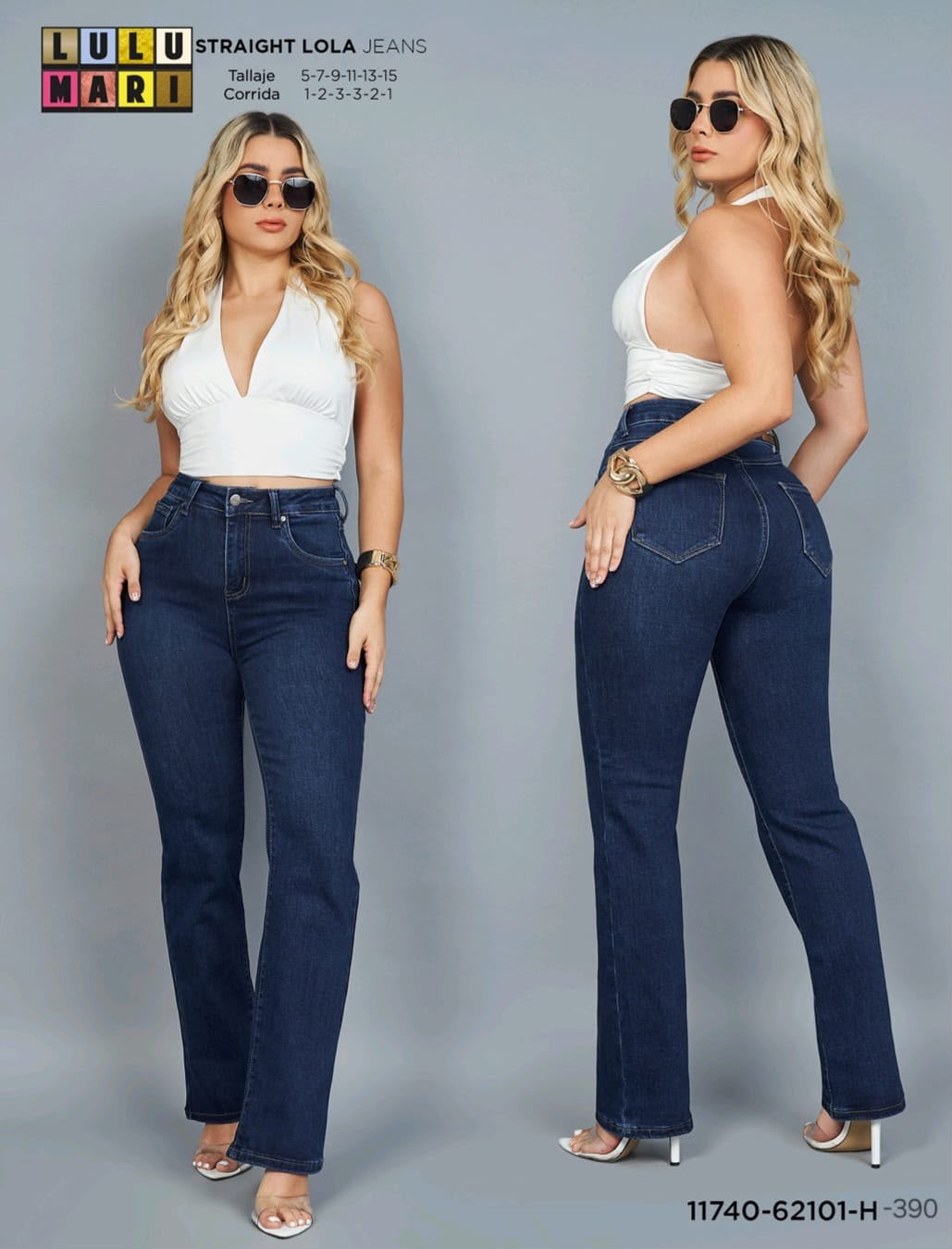 Straight Lola Jeans azul oscuro