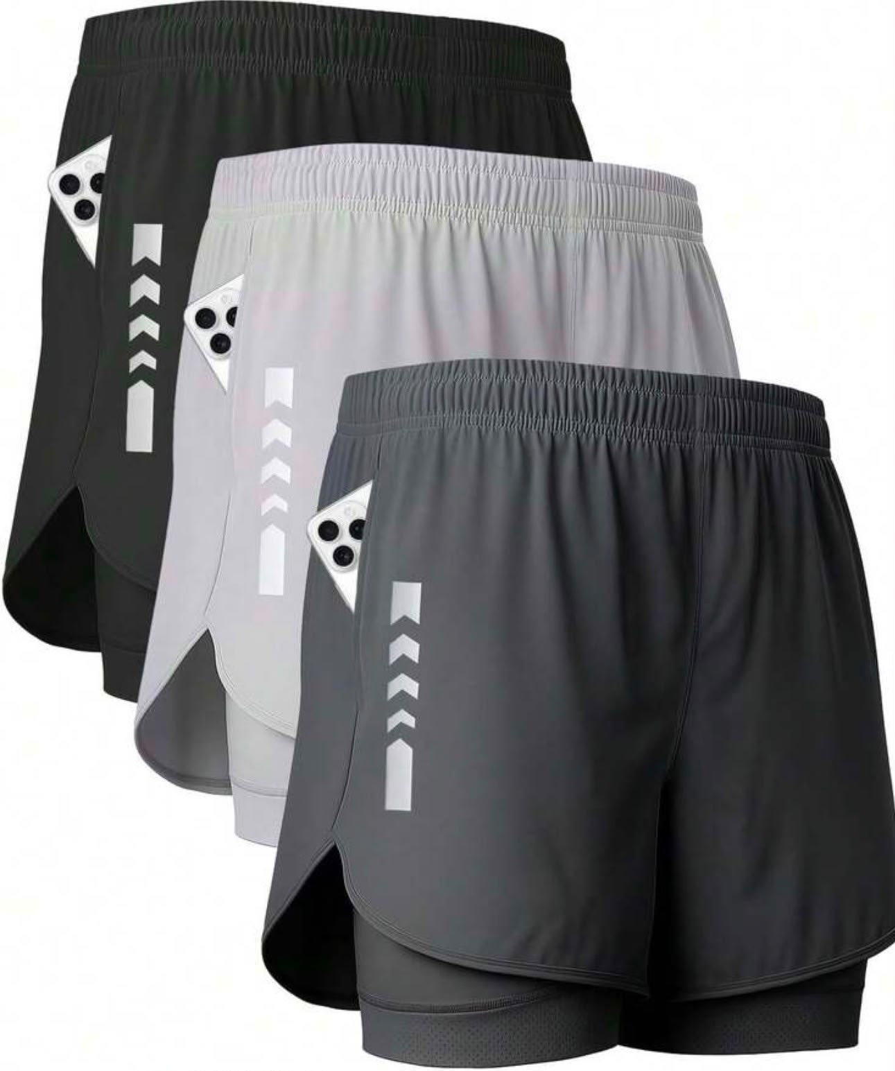 Short deportivo con bolsillo para celular
