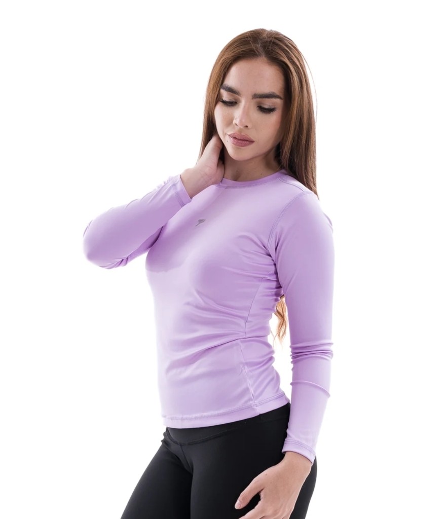 BUZO COMPRESION DAMA LILA