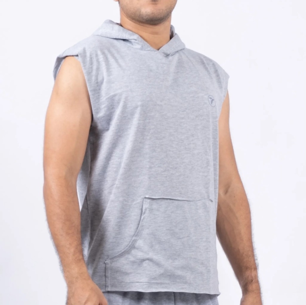 BUZO BEAST GRIS CLARO