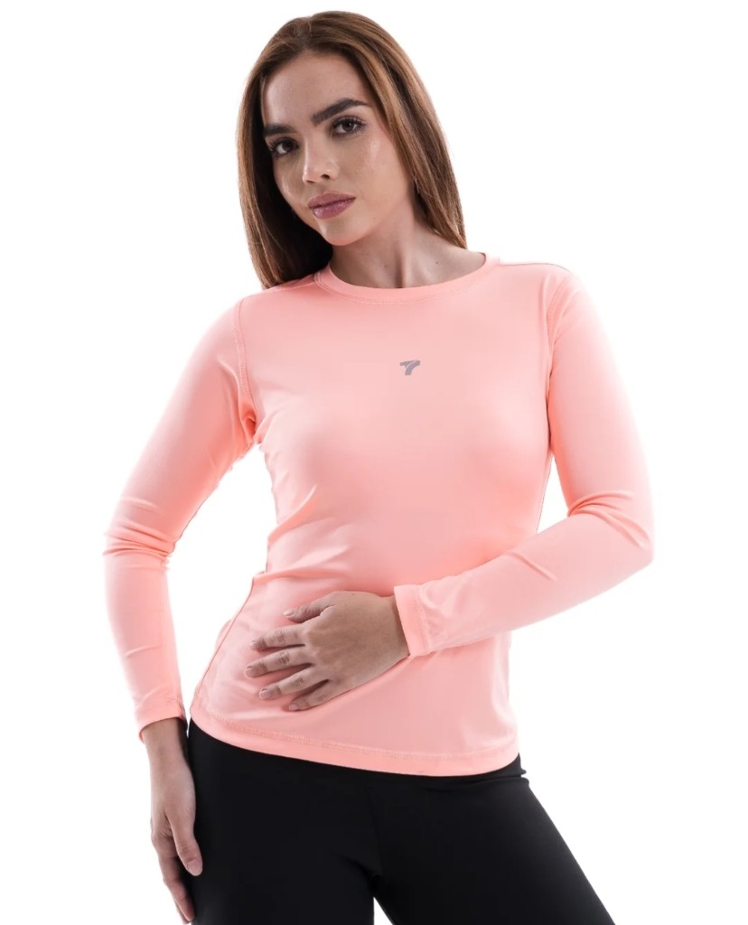 BUZO COMPRESION DAMA PALO DE ROSA
